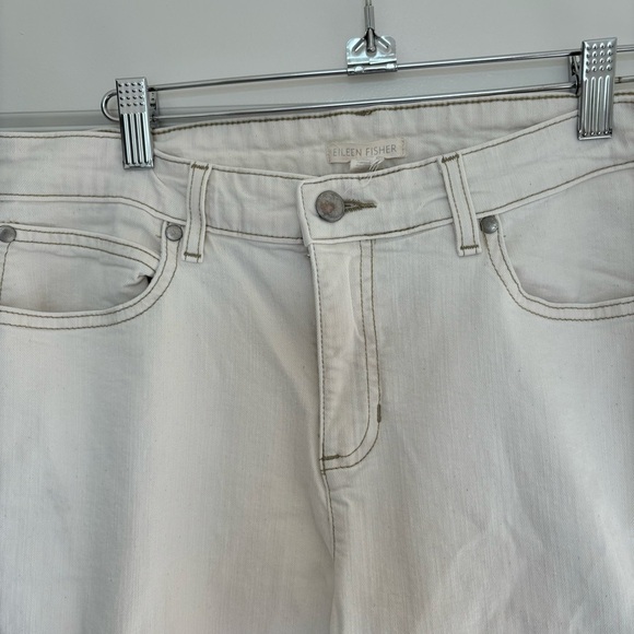 Eileen Fisher Jeans size 12, Skinny Ankle Raw Hem - Picture 14 of 14